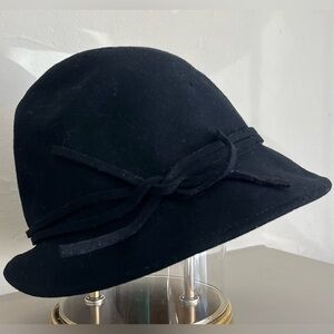 Croft & Barrow Classic 100% Wool Black Women's Hat